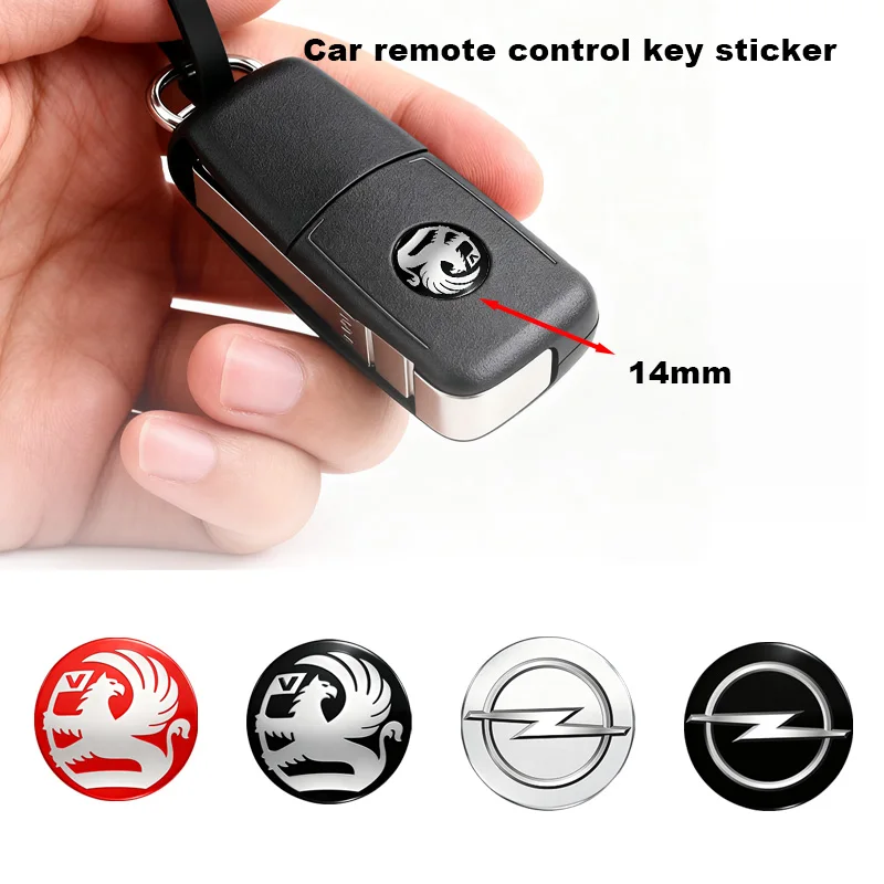 14mm New car remote key badge and key sticker For Opel insignia Astra H G J Antara vectra Vivaro corsa c d zafira b Car Styling