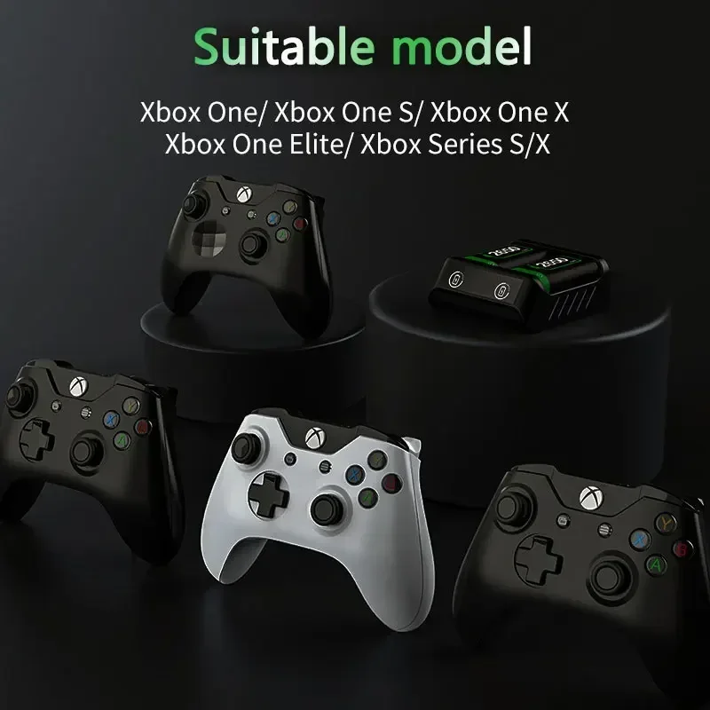 PURFIELD 2 x2600mAh بطارية قابلة للشحن لأجهزة Xbox One لسلسلة Xbox X/S/Xbox One S/X بطارية تحكم + شاحن بطارية USB