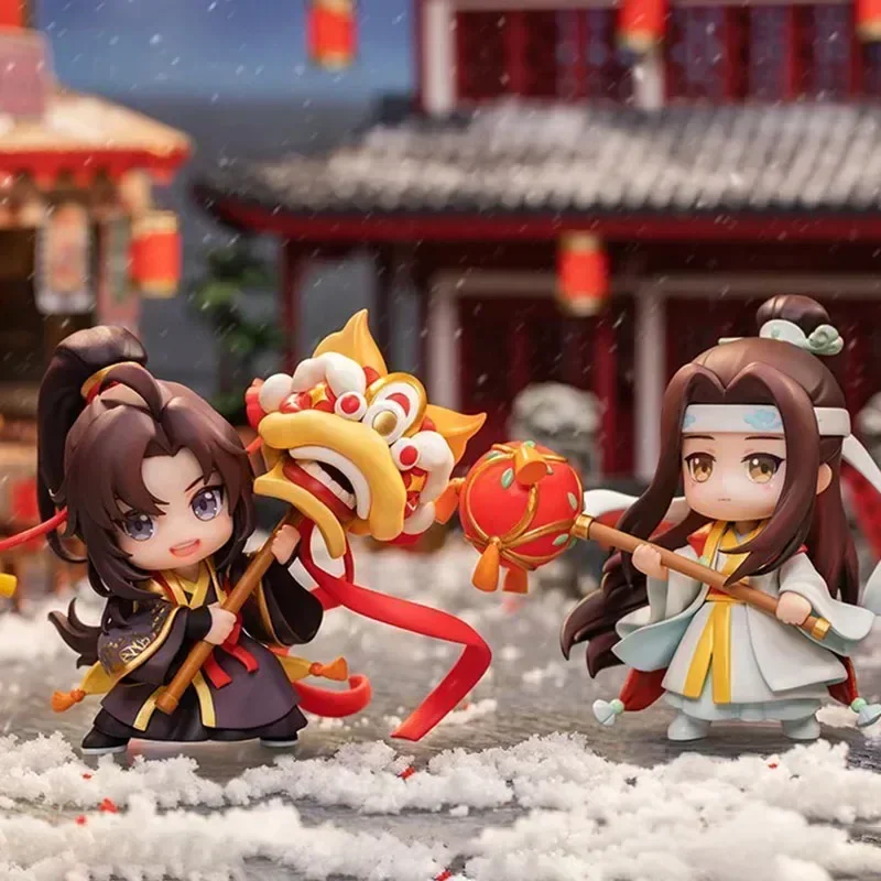 Demon Dao Patriarch Anime Figure Cute Version Character Wei Wuxian Lan Wangji Model Dolls Collection Ornament New Year Toy Gift