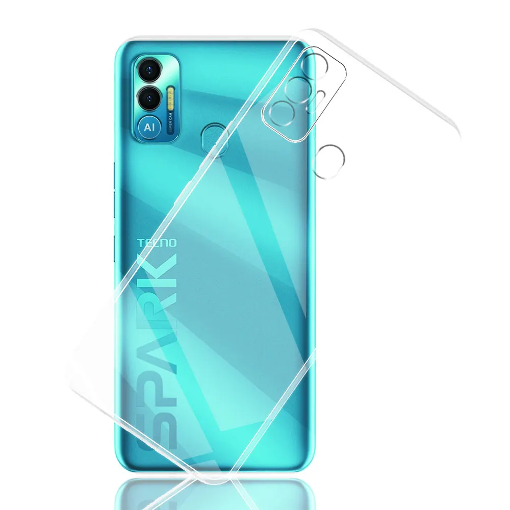 For Tecno Spark 7 Case KF6 Ultra Thin Silicone Soft TPU Clear Back Case Cover For Tecno Spark7 Coque For Tecno Spark 7 Fundas