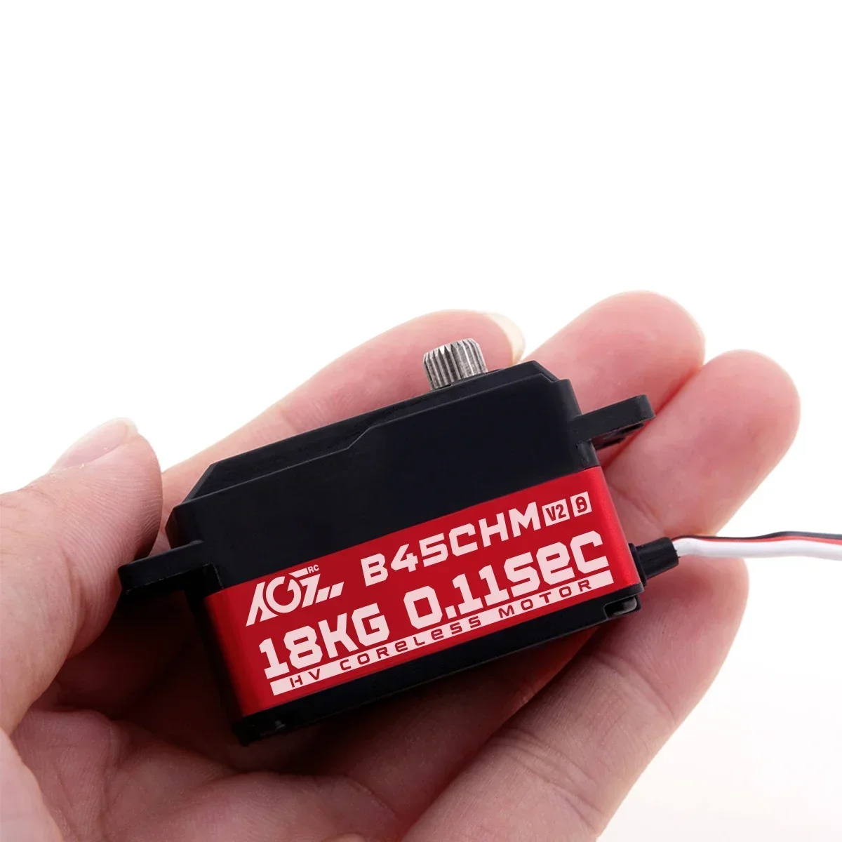 

B45CHM V2 AGFRC Coreless Motor 18kg High Torque Programmable 180 Degree Digital Low Profile Servo For 1/12 RC Cars Helicopter
