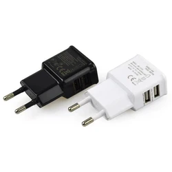 5V2A Portable Dual USB Power Adapter Mobile Phone Charger Electrical Socket Travel Smart Matching Charger Adapter For Smartphone
