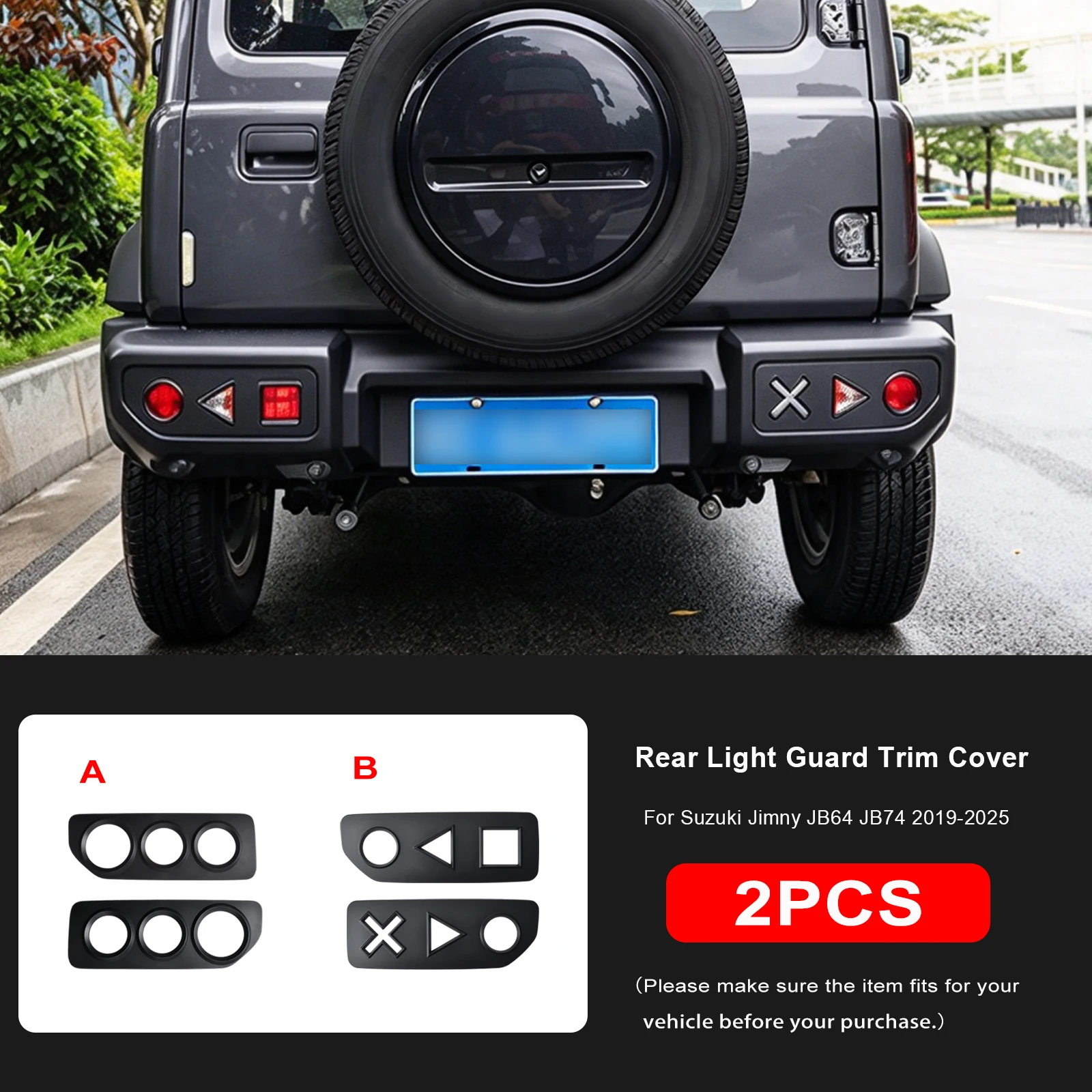 Car Rear Tail Light Protection Fog Lamp Cover for Suzuki Jimny JB64 JB74 2019 2020 2021 2022 2023 2024 2025 Exterior Accessories