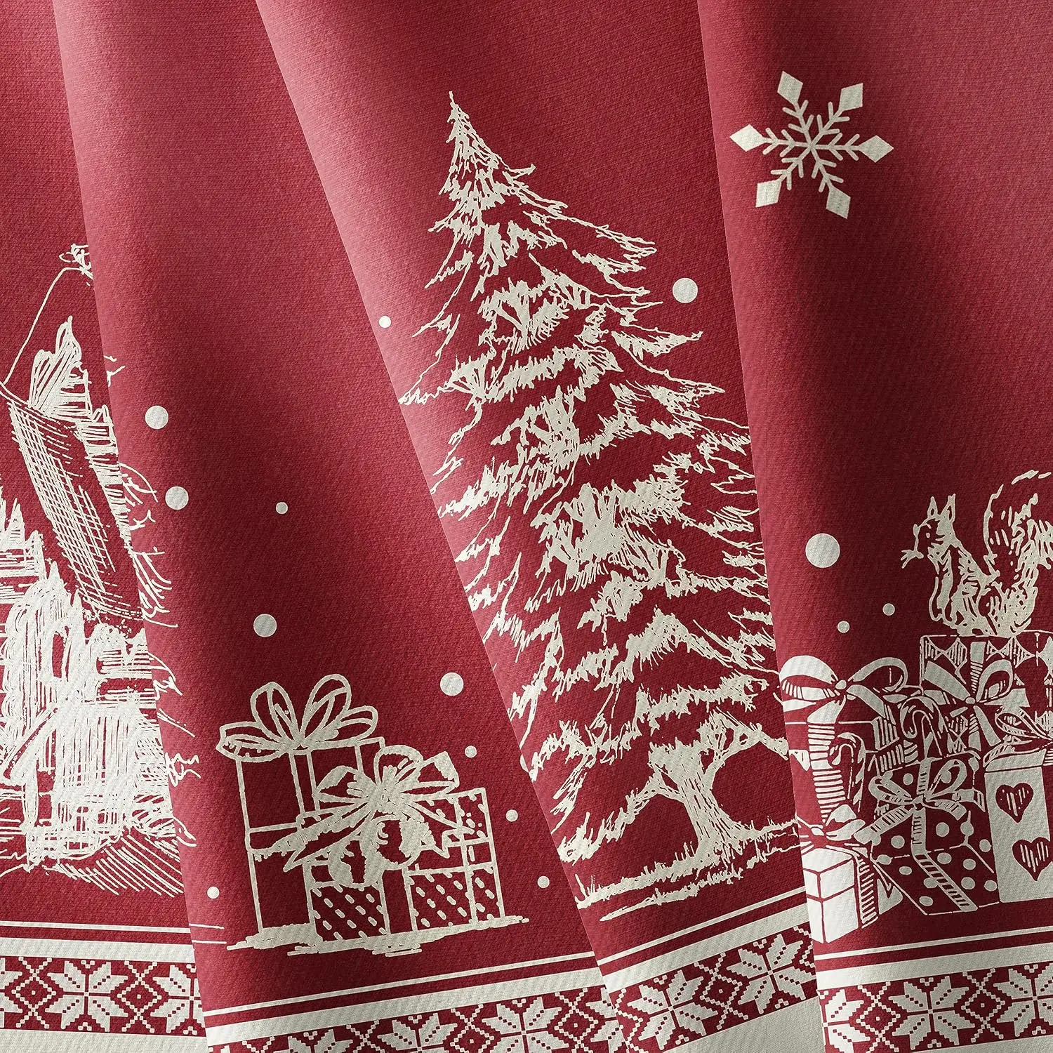 Christmas Tree Elk Santa Snowflake Rectangle Waterproof Tablecloth Wedding Decoration Reusable Tablecloth for Table Xmas Supply