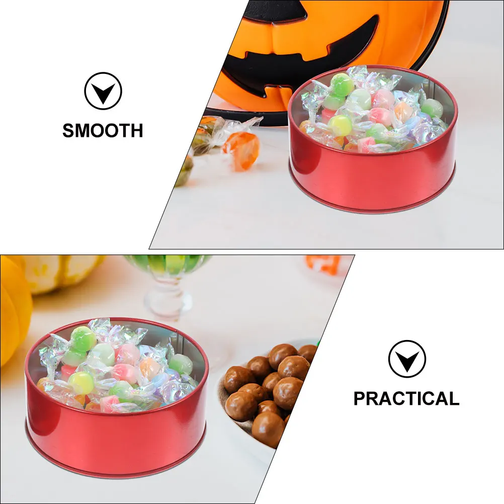 

2 Pcs Tinplate Box Classic Candy Decorative Cookie Tins with Lids Boxes Biscuit