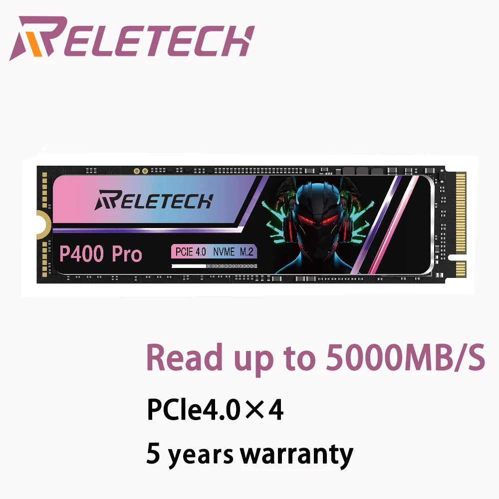 Reletech p400 pro m.2 ssd nvme pcie gen 4.0 m2 ssd 1tb 2tb 2280 nand velocidade super solid-state drive para desktop playstation5