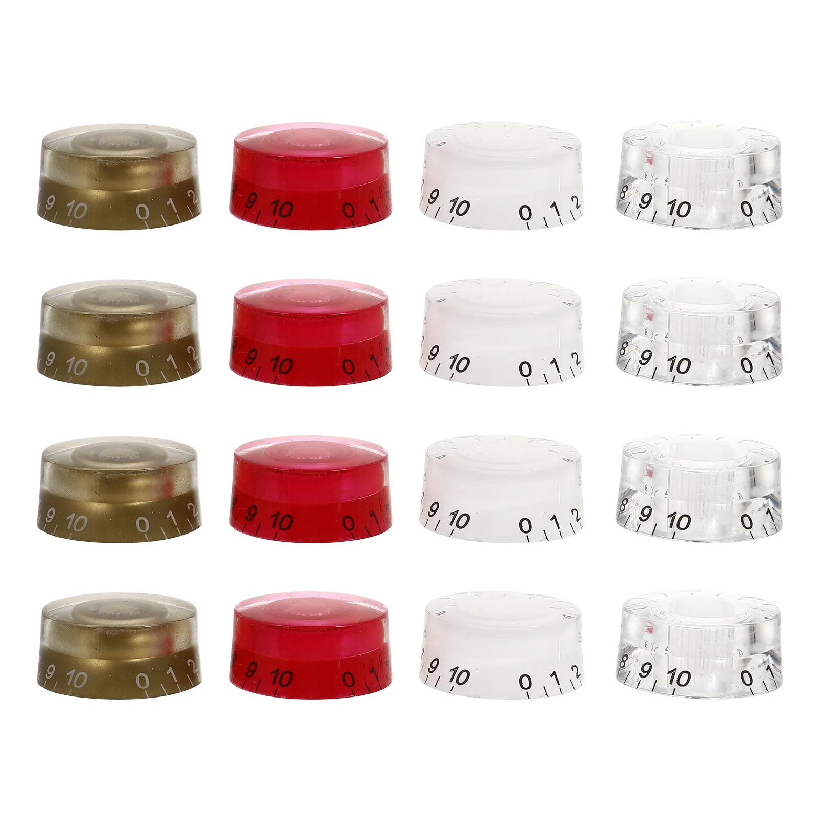 

16 Pcs Electric Guitar Knob Cap Knobs Amplifier Potentiometer Caps Sound Volume Acrylic Instrument Accessories Miss