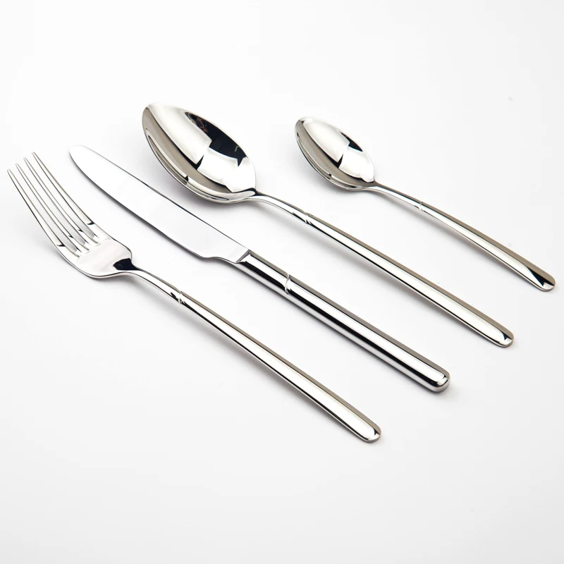Cozy Zone Cutlery Set 24Pcs Stainless Steel Luxury Silverware Set Tableware Knives Forks Dining Dinner Set Western Restaurant