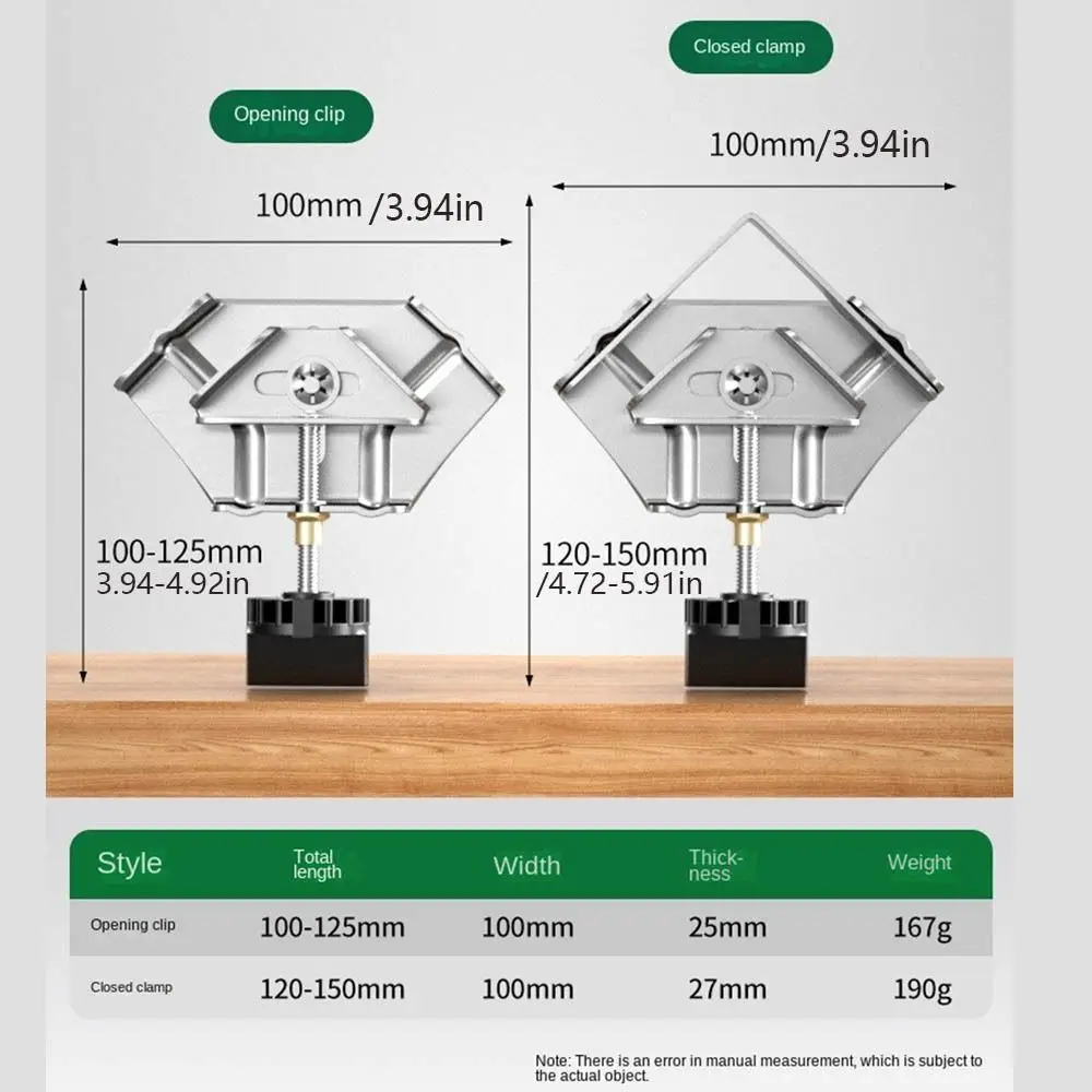 Угловой зажим из нержавеющей стали, прочный вспомогательный угловой зажим, локатор, регулируемый открытый/закрытый фиксирующий зажим на 90 градусов