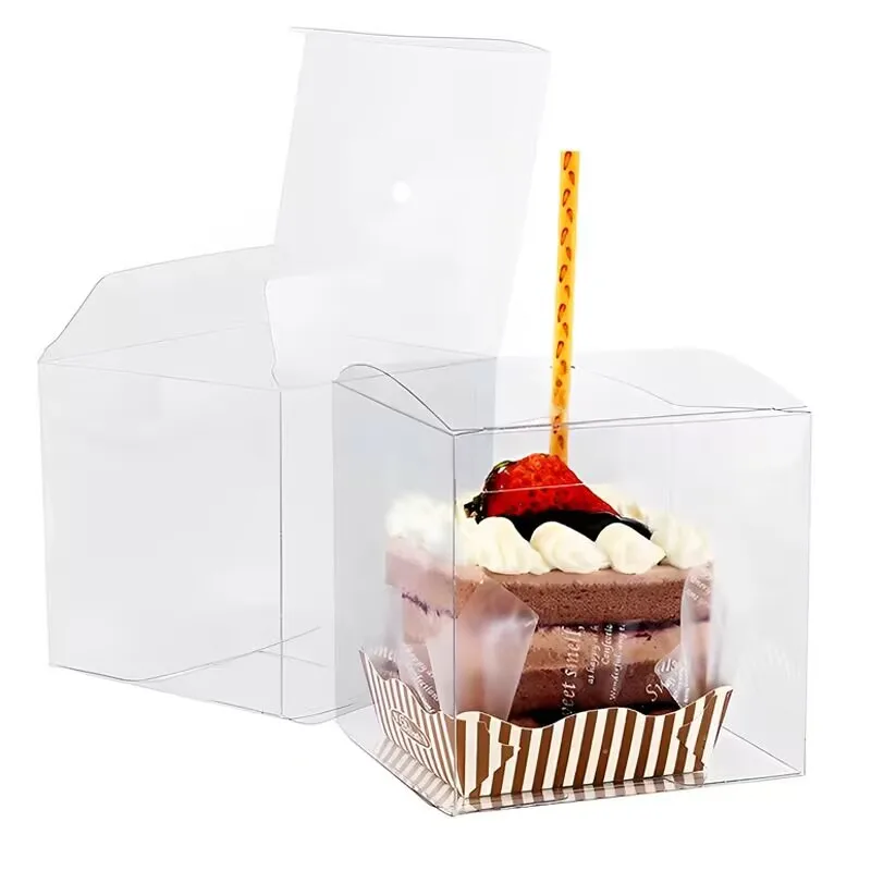 

30pcs Transparent PET Apple Stick Box with Hole Top Clear Candy Cake Caramel Apple Packaging Christmas Gift Boxes 10x10x10cm