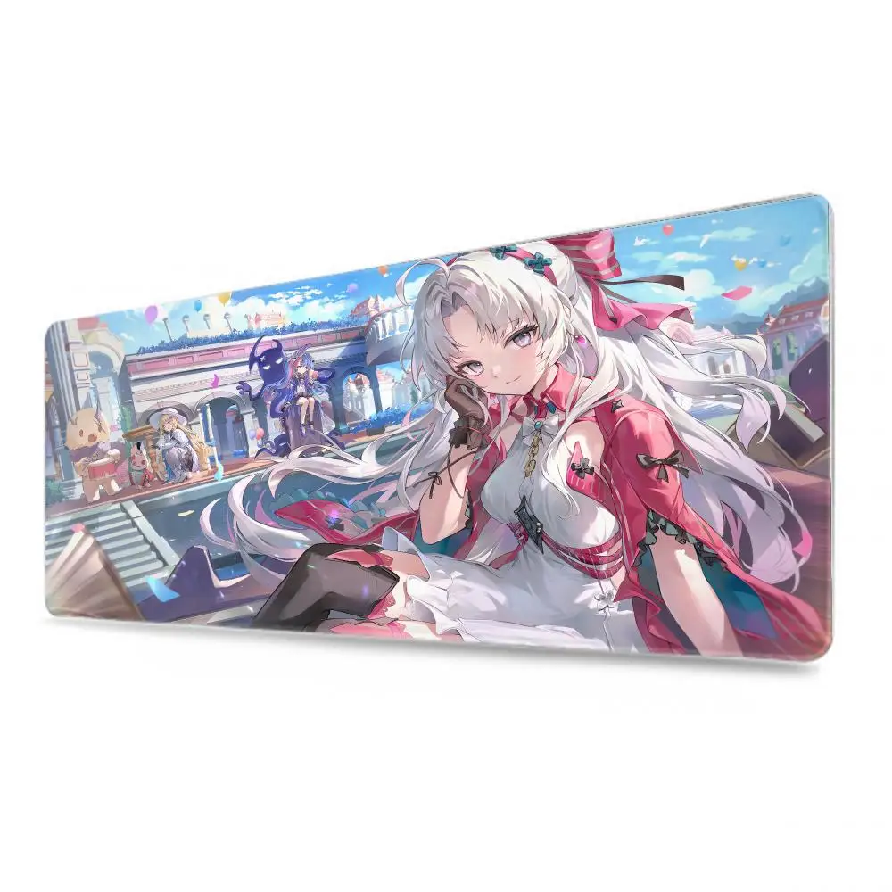 Wuthering Waves CARLOTTA Mouse Pad Tablet Laptop xl desktop mouse mat cute HD printing Gaming keyboard pad Player 90x40 cm