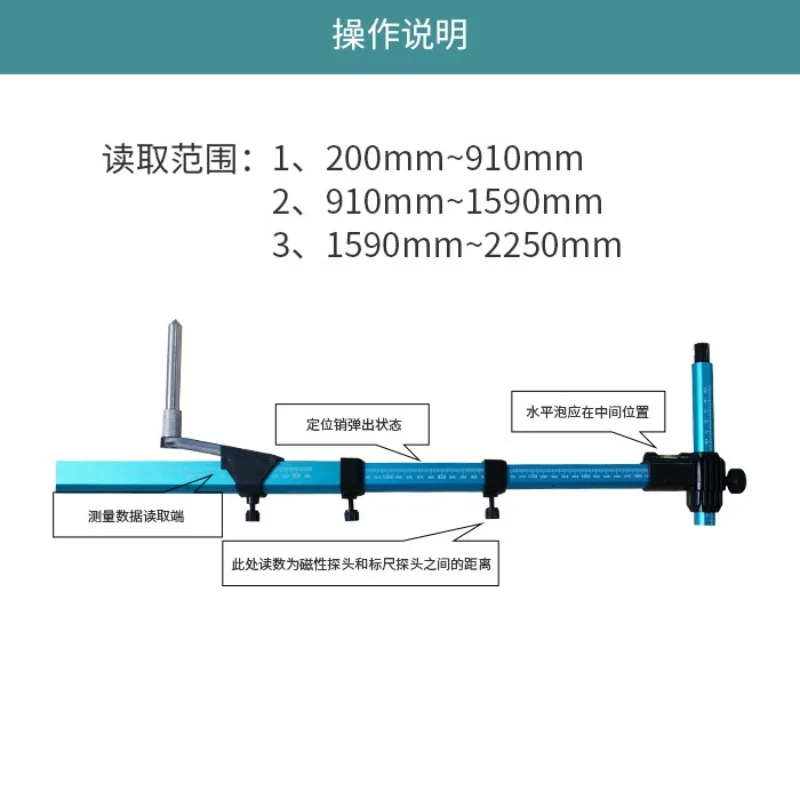 2D Measuring Gauge Auto Body Frame Alignment Ruler for Chassis Repair