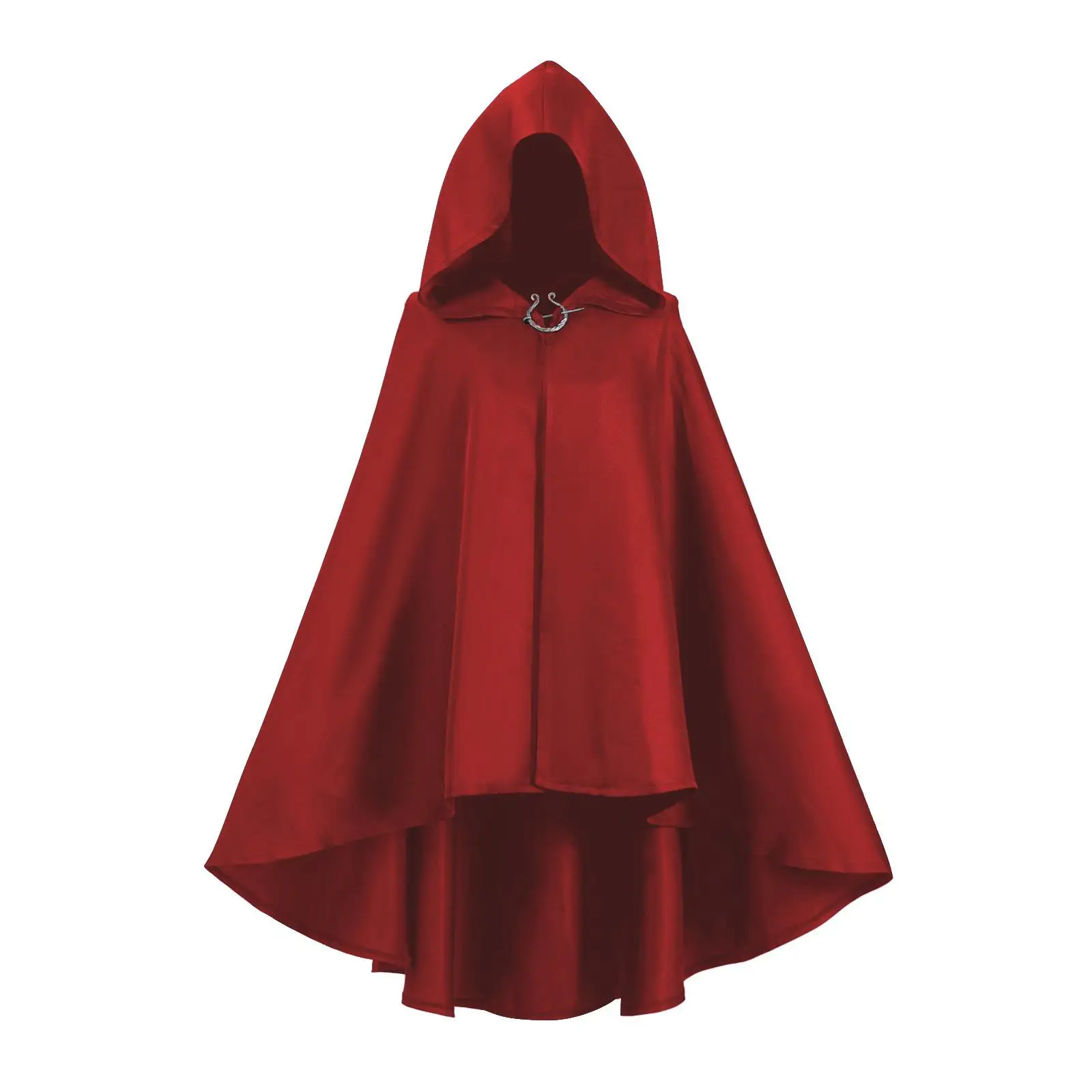 

Medieval Cosplay Hooded Cloak Stage Performance Outfit loween Costume Vintage Sle Women's Ethnic Wear T Top Skirt