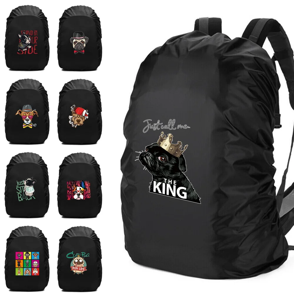 مقاوم للماء على ظهره غطاء للمطر موضة الكلب المشي لمسافات طويلة في الهواء الطلق تسلق غطاء حقيبة إكسسوارات السفر غطاء للمطر لحقيبة الظهر 20L-70L