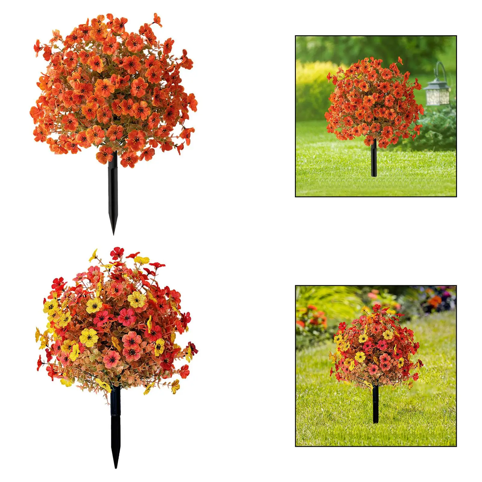 

Artificial Flower Garden Stake Decoration Harvest Festival Garden Decor Realistic Flower with Ground Stake for Lawn Wedding