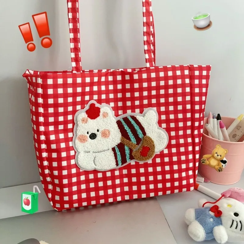 

2025 Sweet Hello Kitty Anime Kawaii Sanrio Ins Large Capacity Storage Bag Cute Cartoon Student Commuting Shoulder Bag Gifts