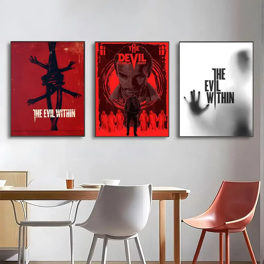 Classic Game T-The Evil Within Poster Classic poster and wall art prints are suitable for living rooms, bedrooms, bars view 3