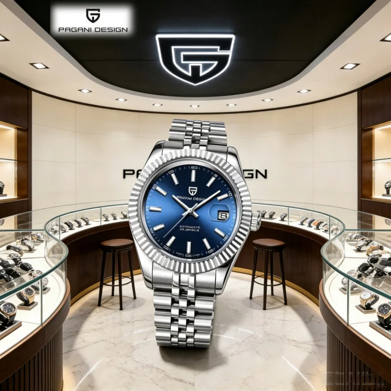 

PAGANI DESIGN PD1645 Men Mechanical Watch Luxury Automatic Watch Jubilee Bracelet Movement 100M Waterproof Sport Wristwatch