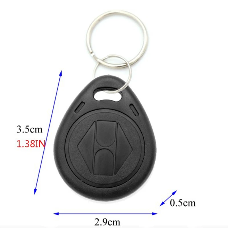 5Pcs 125KHz ID Intelligent Waterproof Rewritable Keyfobs RFID Key Tag Keychain EM4305 T5577 Blank Writable Card