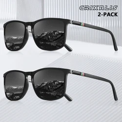 CRIXALIS Classics Square Sunglasses Men Brand Designer Rectangle Sun Glasses Male Outdoor Travel Driving Shades UV Protection