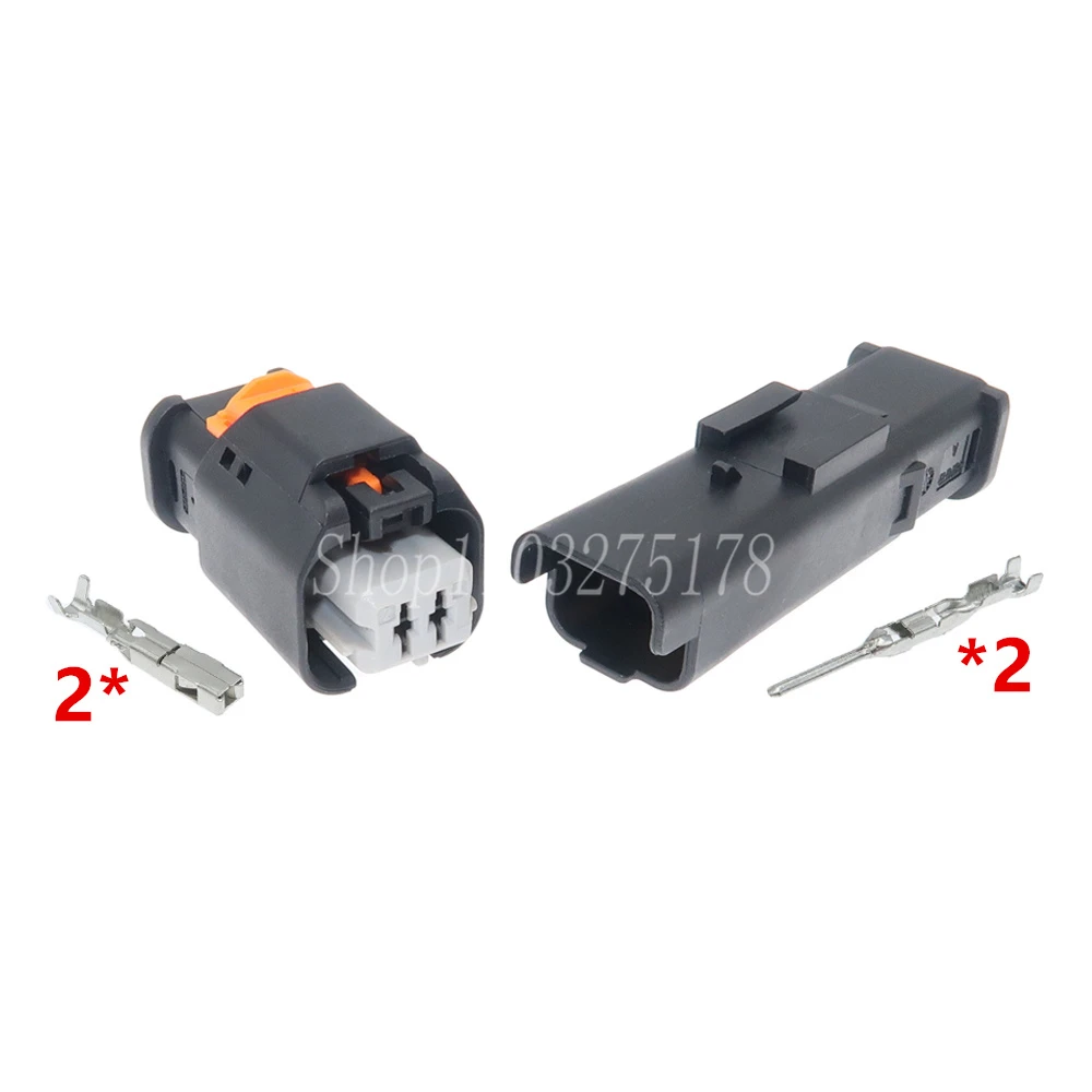 1 Set 2 Pin 1-1801175-3 1801175-3 Car Gasoline Pump Wire Socket for Citroen Auto Sensor Cable Waterproof Connector