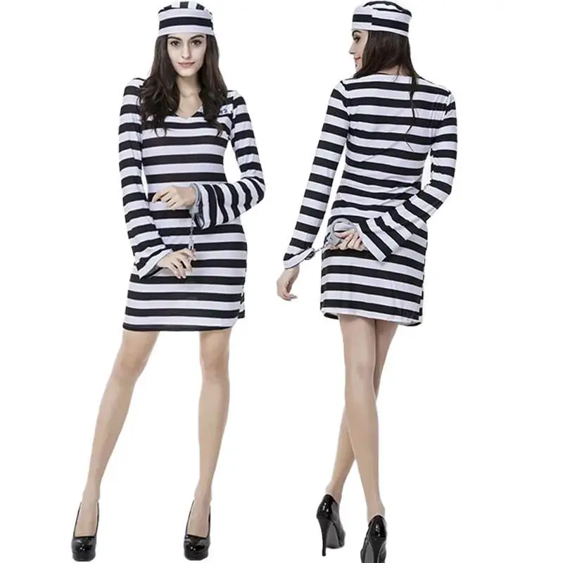 Costumes d'halloween pour prisonniers, vêtements de spectacle sur scène, Costume traditionnel chinois pour femmes, nouvelle collection printemps 2025