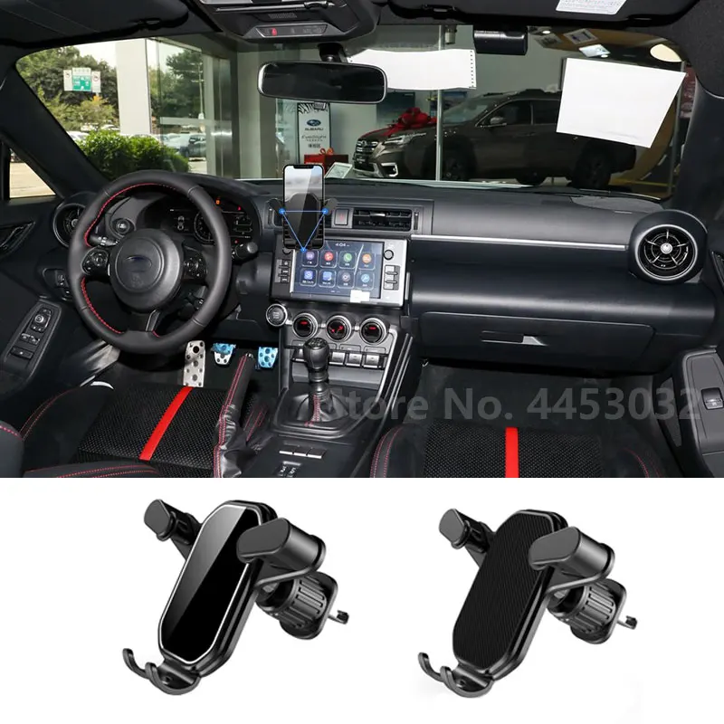 Universal Gravity Car Cell Phone Holder For Subaru XV WRX BRZ FORESTER IMPREZA ASCENT LEGACY Air Vent Clip Mount Accessories