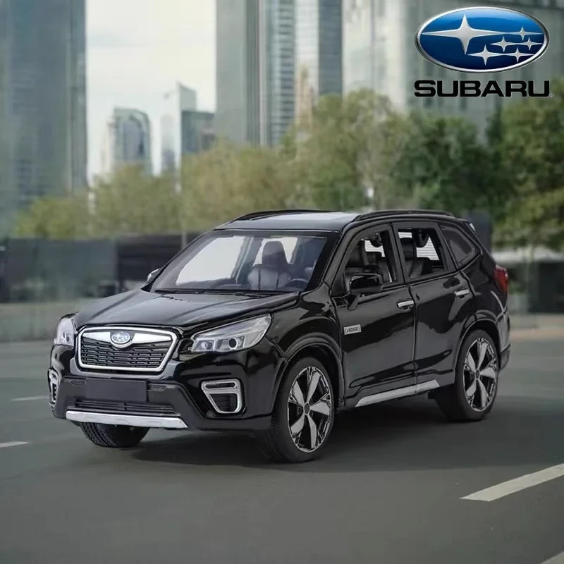 1:30 Subaru Forester SUV Alloy Off-Road Vehicle Miniature Scale Model Car Diecast Metal Sound＆Light Collection Children Toy Gift