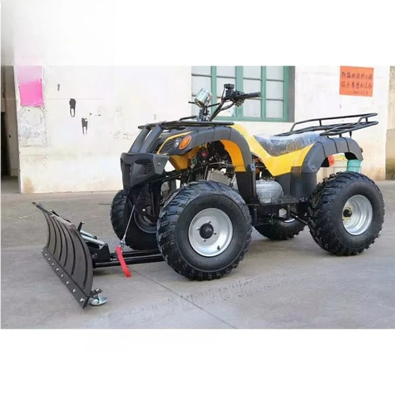 Four-wheel Snowplow With a Driving Snow Shovel Vehicle  Atv Snow Plow Vehicle