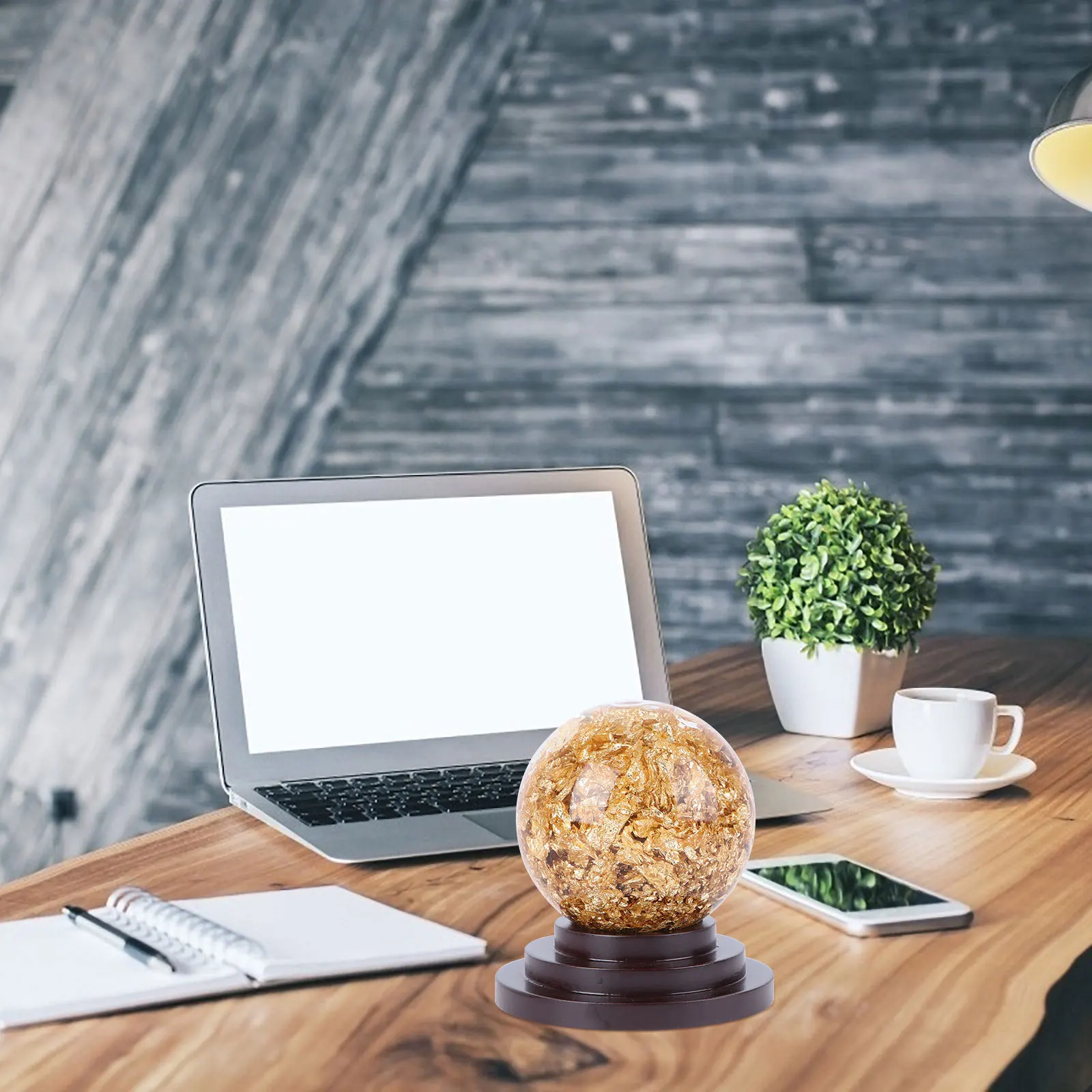 

1Pcs Crystal Ball Gold Gourd Shape Ornament Desktop Crystal Ball Decor Unique Chic Home Decor Party Supply Decorative Craft