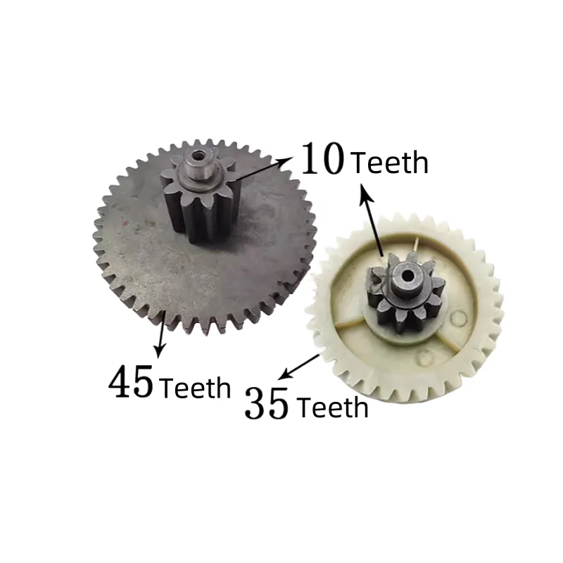 Original Reducer 10T-45T Iron Gear/10T-35T Nylon Helical Gear Used For Original Deli 9919 Shredder Gear Accessories