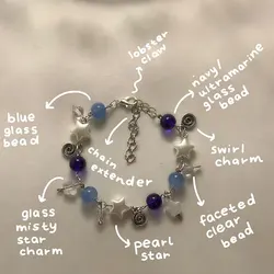 Hit Me Hard And Soft Bracelet y2k star bracelet