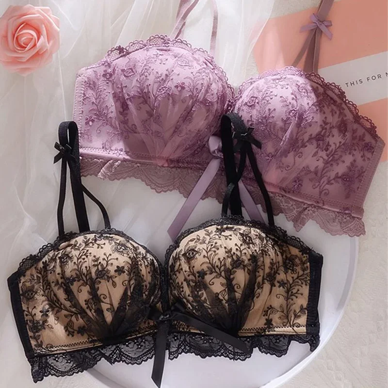 

Push Up Bralette Seamless Bra for Women Strapless Lingerie Black Korean Sexy Bras Lady Underwear Lingerie for Women