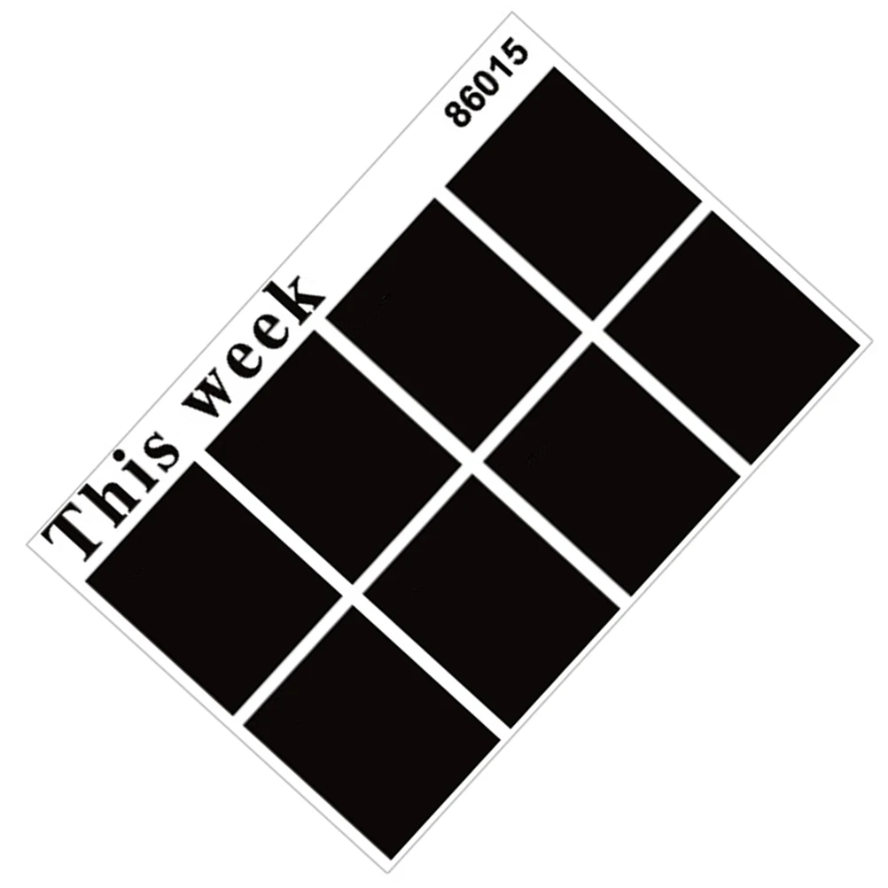 Blackboard Week Plan Calendar Removable Black Board Wall Sticker Decals Large Chalkboard Sticker Roll Writable Wall Decal
