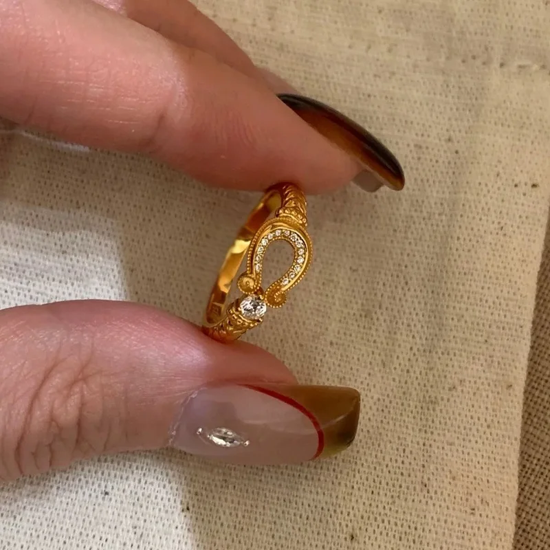 

Luxury Sparkling Lab Grown Diamond Women's Wedding Ring - Engagement Anniversary Gold Plated Jewelry Gift