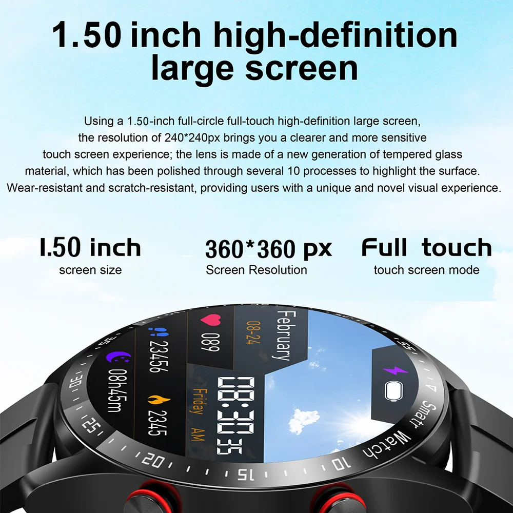 2024 New For GT3 Pro Smartwatch Men GPS Tracker ECG+PPG Heart rate Blood oxygen Waterproof Bluetooth Call Smart Watch For Huawei