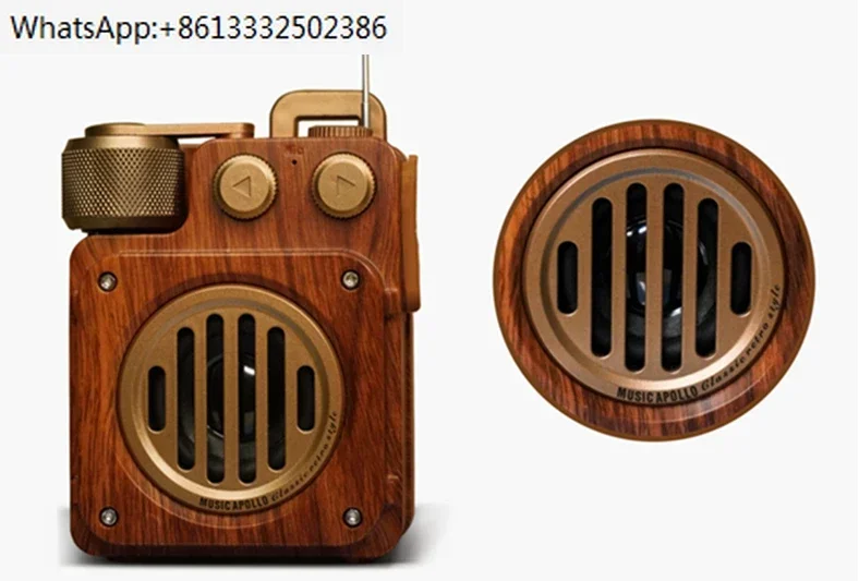 A6 Vintage Wireless Bluetooth Sound Subwoofer Mini Fashion FM Radio Outdoor Small Speaker Desktop Computer Loud