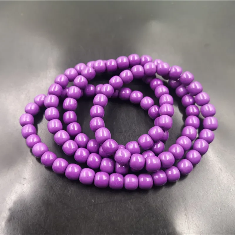 New model of wrapable mica abacus , multi-layered purple jade tube bead bracelet