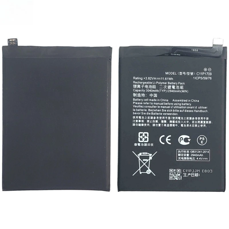 High Quality C11P1709 Phone Battery 3.82V 3040mAh For Asus ZenFone Live L2 L1 ZF ZA550KL X00RD Brand New Replacement Battery