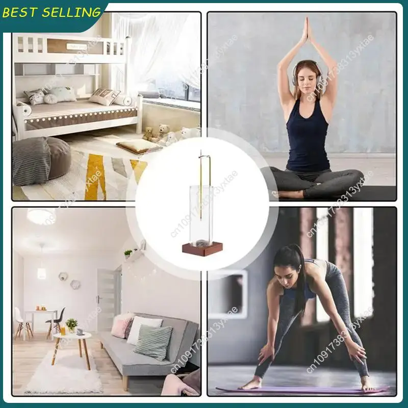 

N09R-4PCS держатель для благовоний таймер для йоги подставка для ароматерапии антивозрастная летающая курильница для палочек со съемным стеклом