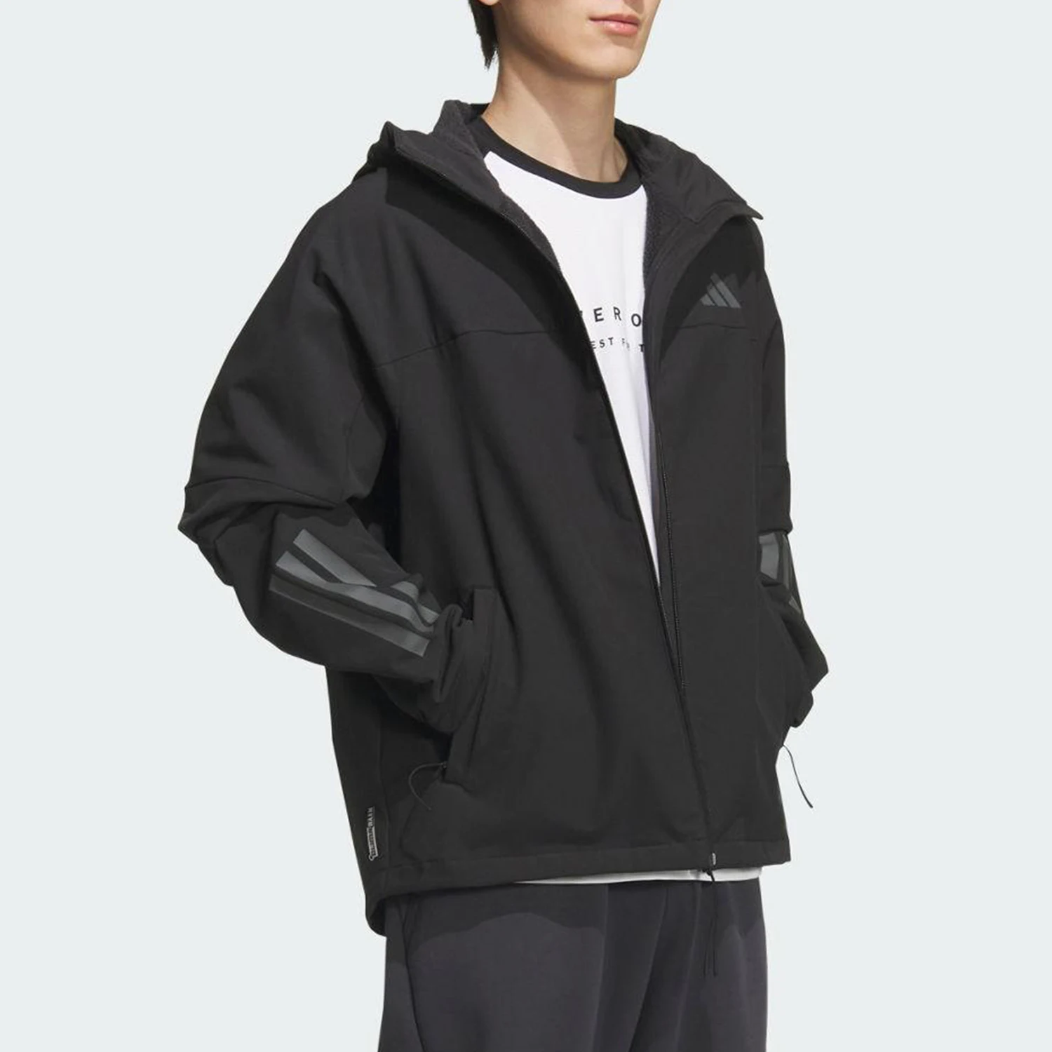 Adidas genuine V SFT SHELL JK2 men's and women's sports hooded jacket KF5224