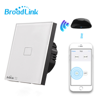 Broadlink TC2 1/2/3 Gang EU WiFi Switch Wall Touch Panel Light Switch 433MHz Wireless Control Via RM4 Pro For Smart Home