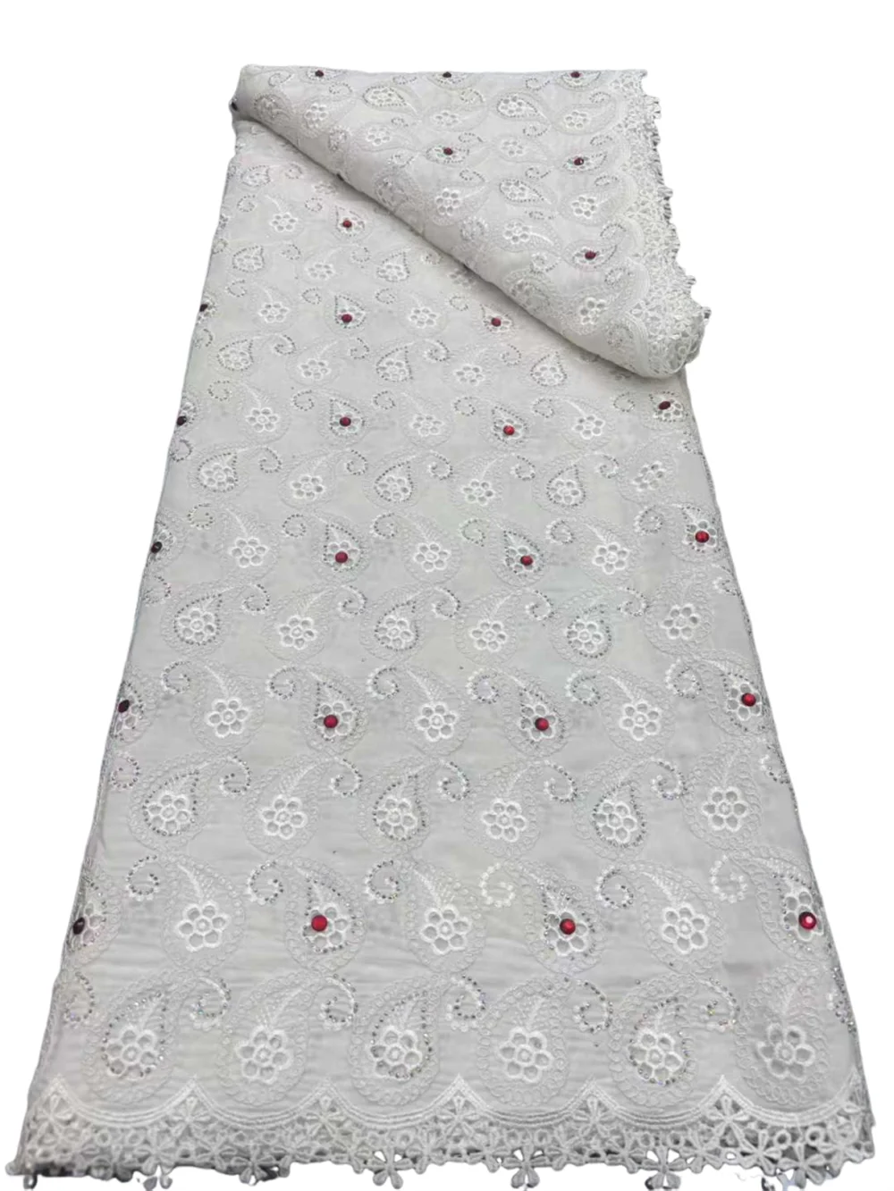 

African Hollow Out Gem Guipure Cord Lace Fabric, Nigerian Stones, Water Soluble, Sewing Dresses, Women's Dresses, High Quality