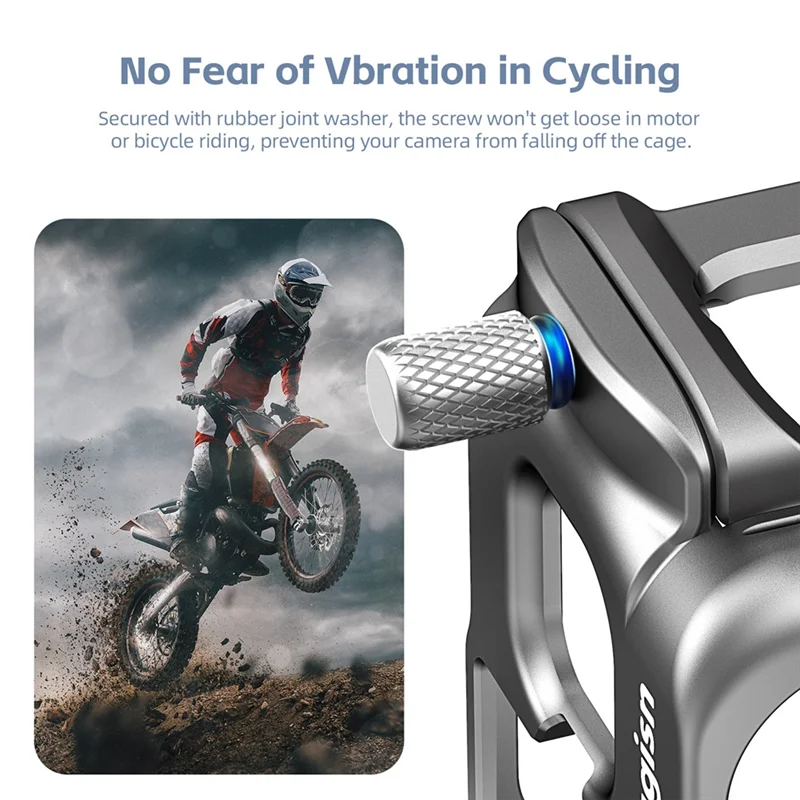 AMAGISN Casing Bingkai Aloi Aluminium untuk Insta 360 Ace Pro untuk Insta360 Ace Menembak Cangkang Pelindung Sepatu Dingin Ganda Vertikal