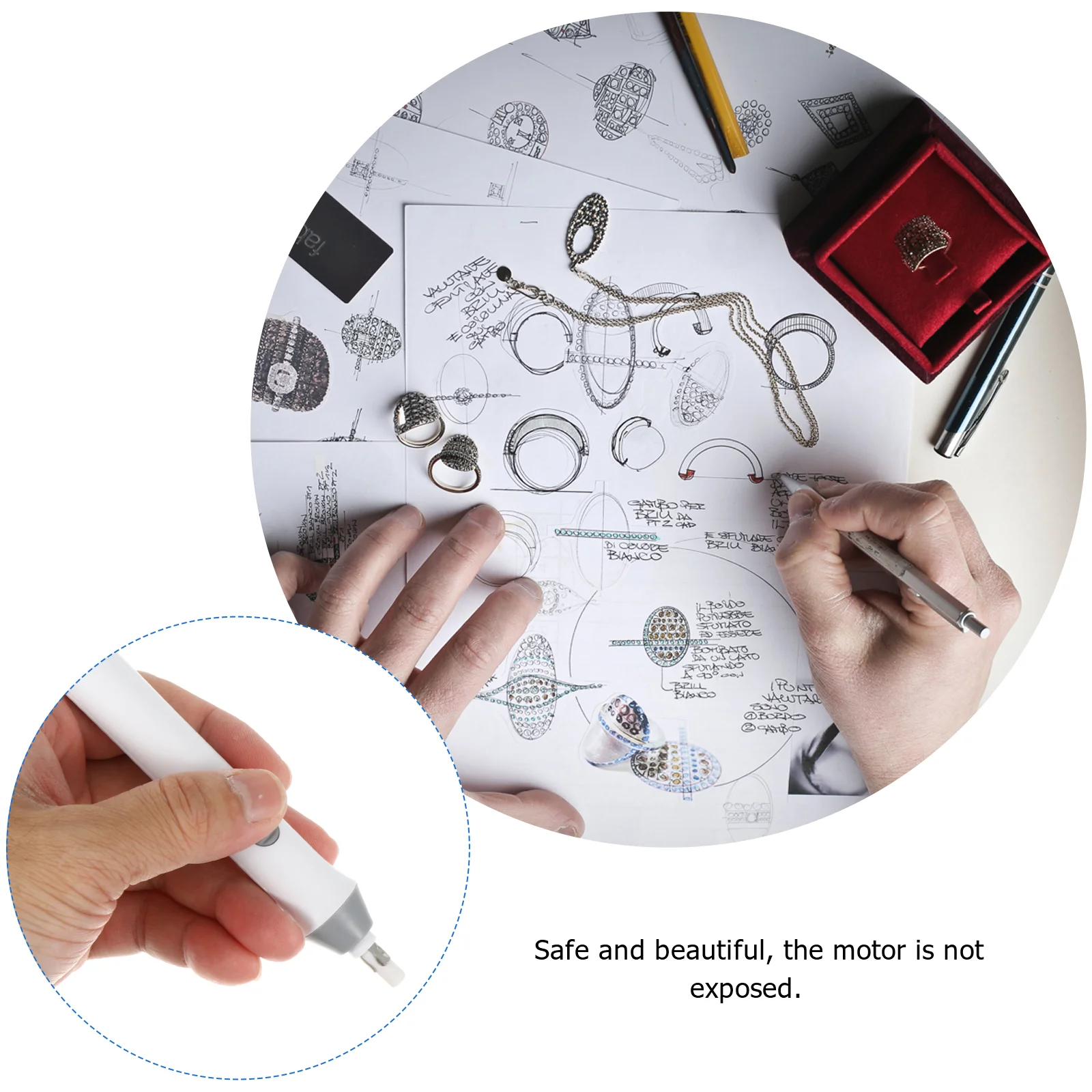 Kit de gomme électrique recharge de typepo Abs croquis Modification élèves
