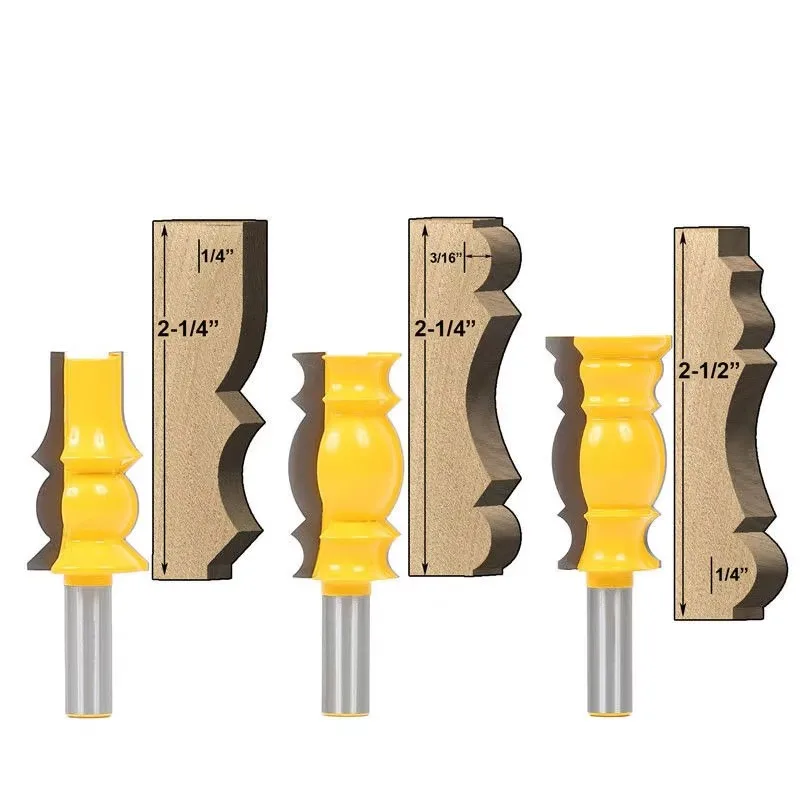 

1 шт. 1/2 "12,7 мм фреза с хвостовиком, резьба по дереву, коронка, формовочная фреза, деревообрабатывающий резак, шиповый резак для деревообработки