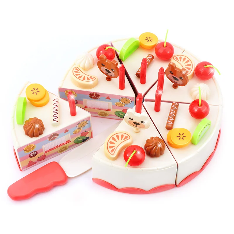 Cuttable cake, fruit and vegetable toys, children's suit, combination of cutting girls and boys, family kitchen