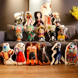 Japanese Anime 45cm One Piece Plush Toys Cartoon Figure Luffy Chopper Ace Roronoa Zoro Shanks Cute Stuffed Doll Kids Xmas Gifts