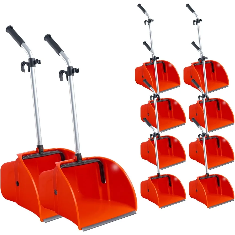 

Upright Long-Handled Jumbo Dustpan for Courtyard, Garage, Lobby, Market, Home, and Kitchen Floor Cleaning