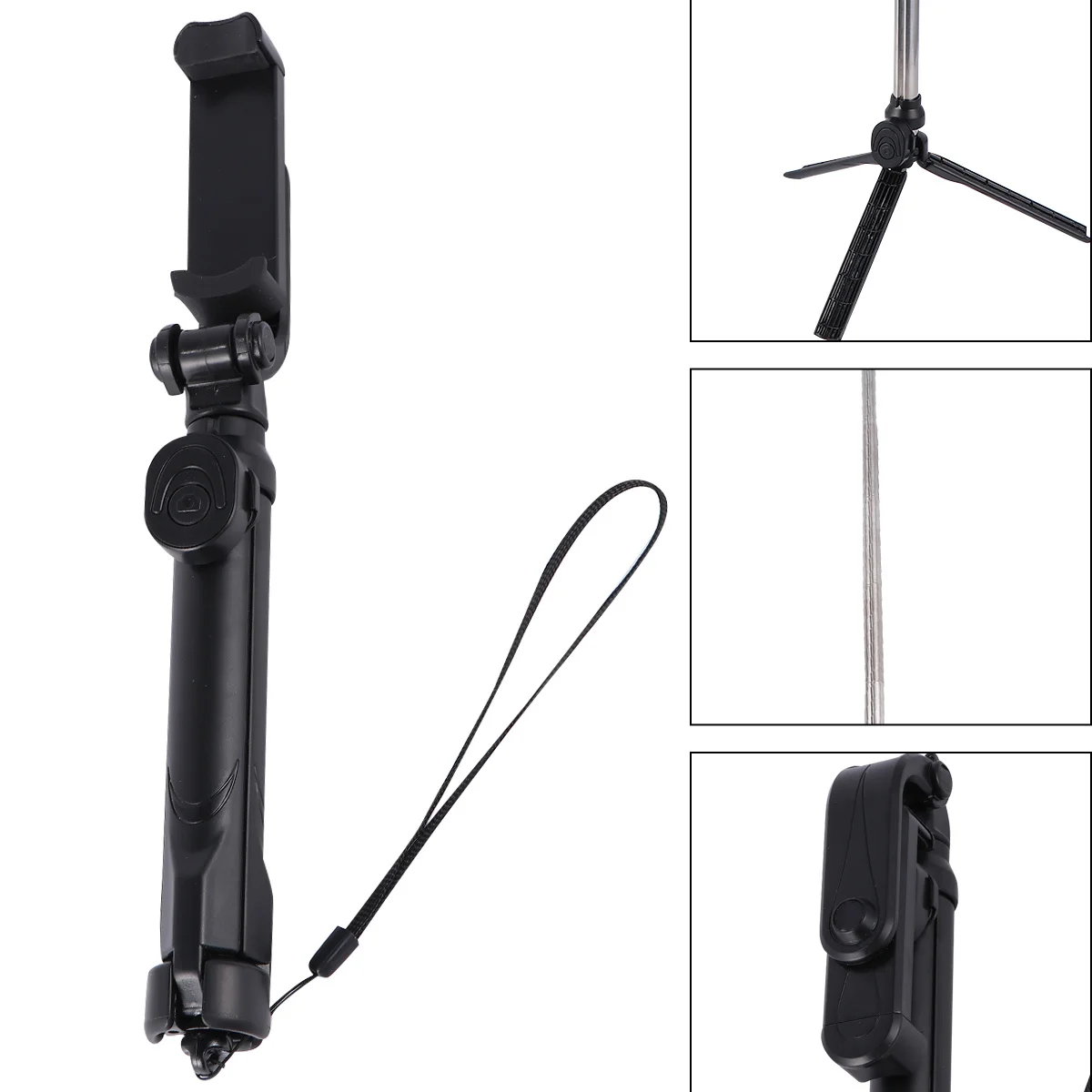 

Selfie Stick Tripod 2 In 1 76Cm Adjustable Phone Holder For Portrait Photography 360 Rotation Tripod Selfie Stick For Phone